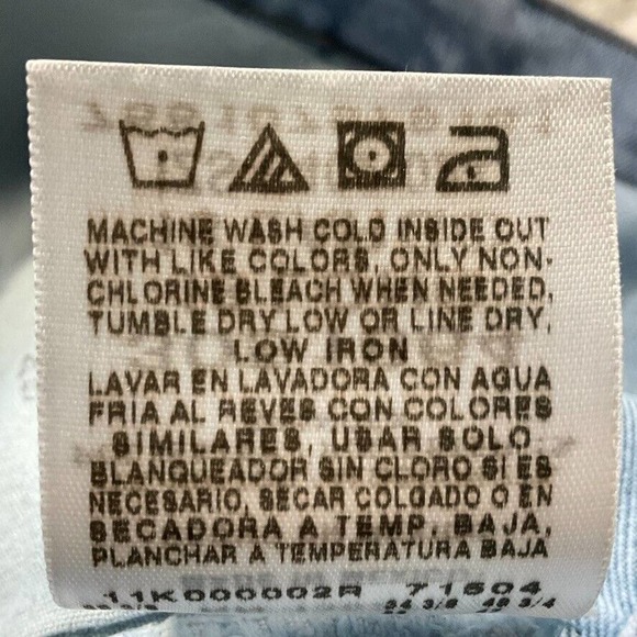 Lee Womens Jeans size 18 Tall Long x34"inseam Medium Wash Denim Relaxed Straight - Picture 6 of 12